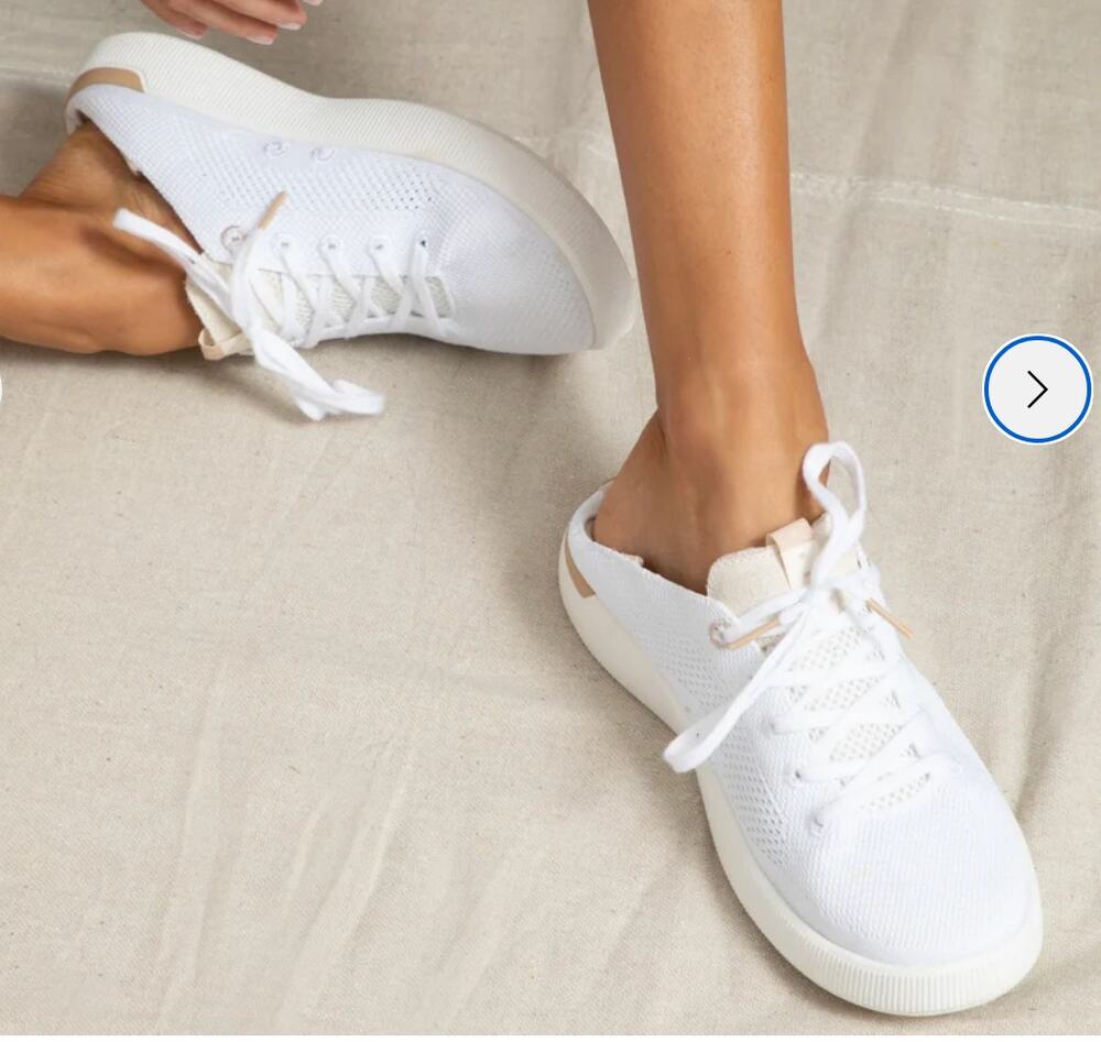 Reef Neptune Crush Heel Sneaker. Vintage White. Sz 10
